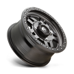 Fuel Wheels D558 Anza UTV 14x7 Matte Gunmetal W/Black Bead Ring 13mm ET 132mm CB 4x156