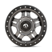 Fuel Wheels D558 Anza UTV 14x7 Matte Gunmetal W/Black Bead Ring 13mm ET 132mm CB 4x156