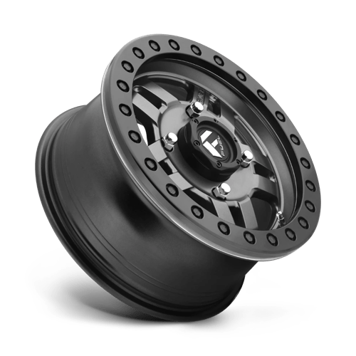 Fuel Wheels D918 Anza UTV Beadlock 14x7 Matte Gun Metal 13mm ET 110.1mm CB 4x137