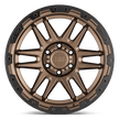 Black Rhino Hard Alloys Apache 17x8.5 Matte Bronze w/Black Ring & Bolts 0mm ET 87.1mm CB 6x135