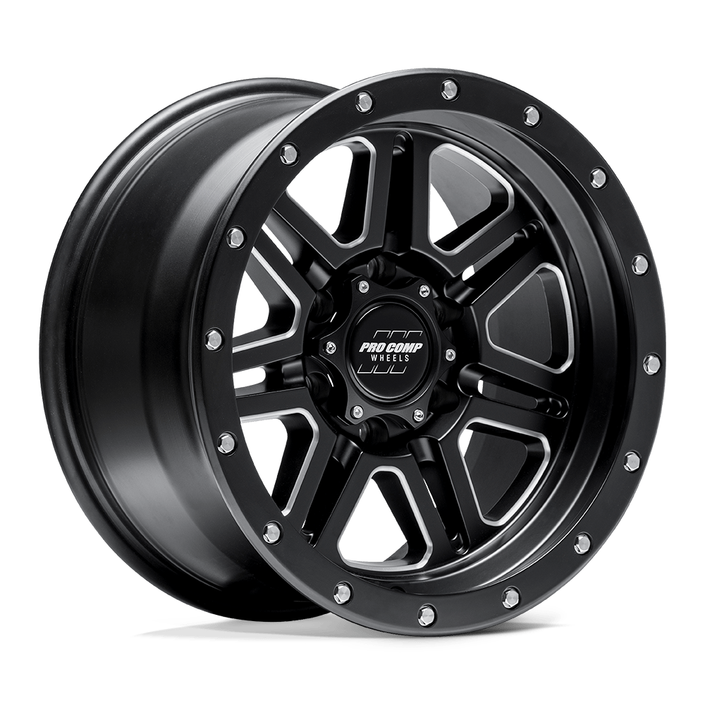 Pro Comp Alloys PA62 Apex 20x10 Satin Black Milled -18mm ET 108mm CB 5x139.7