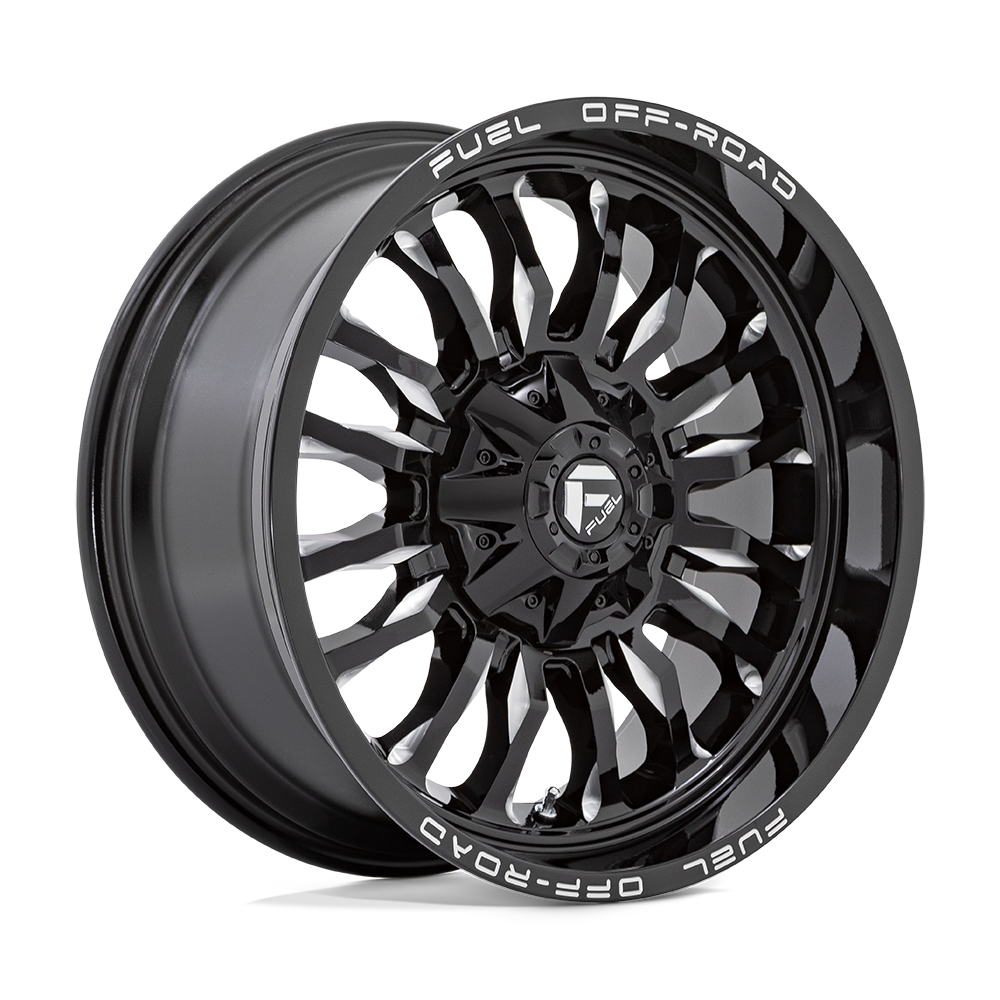 Fuel Wheels D795 ARC 20x10 Gloss Black Milled -18mm ET 125.1mm CB 8x170