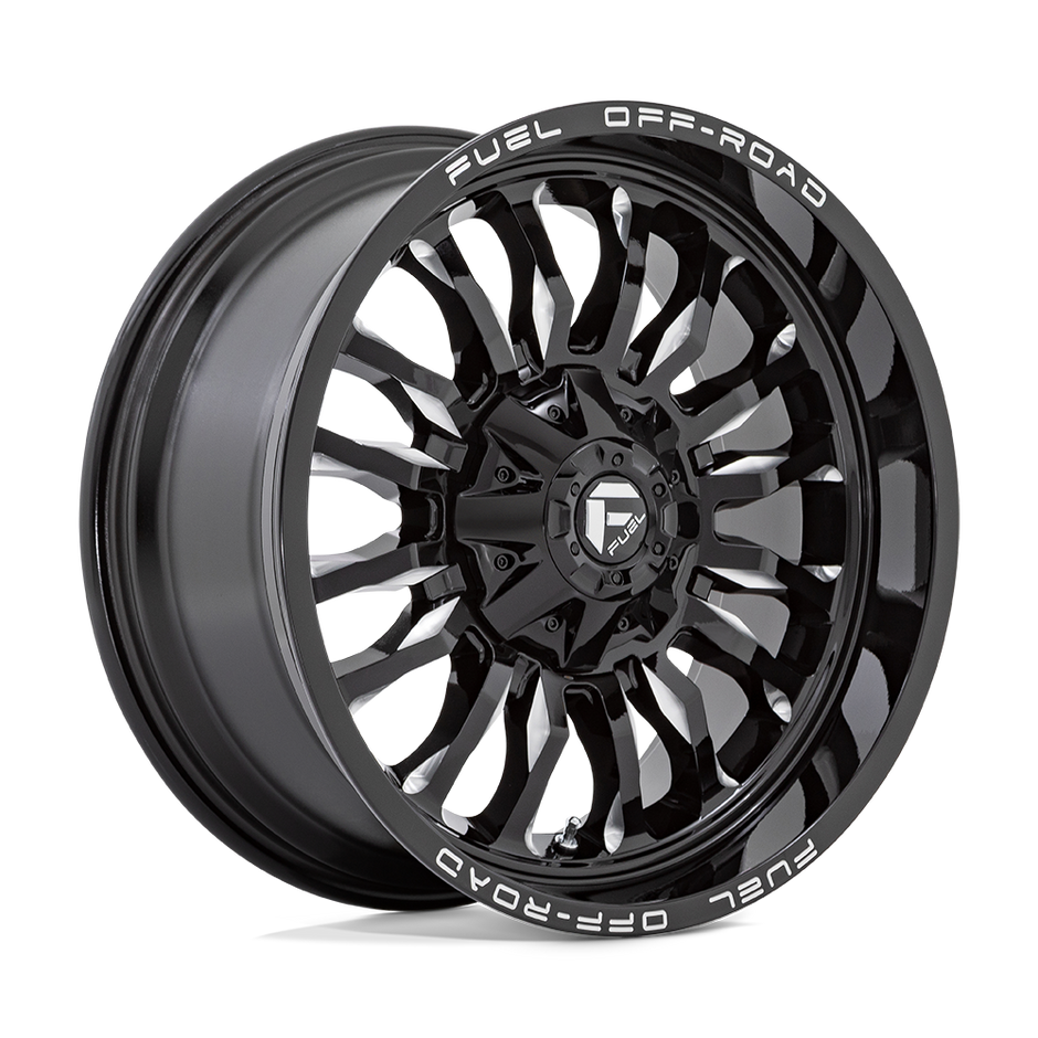 Fuel Wheels D795 ARC 20x10 Gloss Black Milled -18mm ET 125.1mm CB 8x170
