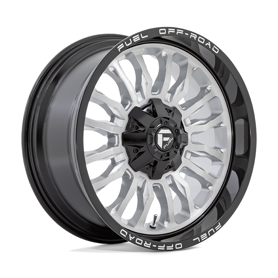 Fuel Wheels D798 ARC 20x10 Silver Brushed Face w/Black Lip -18mm ET 125.1mm CB 8x170
