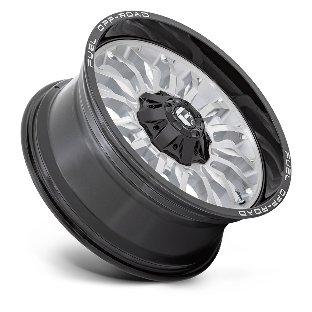 Fuel Wheels D798 ARC 20x10 Silver Brushed Face w/Black Lip -18mm ET 125.1mm CB 8x170