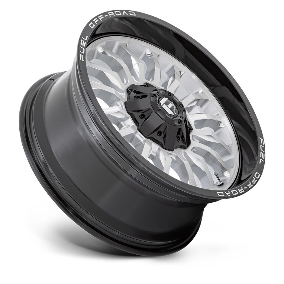 Fuel Wheels D798 ARC 20x10 Silver Brushed Face w/Black Lip -18mm ET 125.1mm CB 8x170