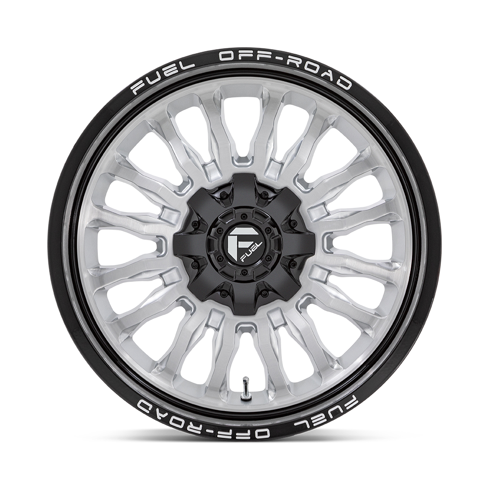 Fuel Wheels D798 ARC 20x10 Silver Brushed Face w/Black Lip -18mm ET 125.1mm CB 8x170