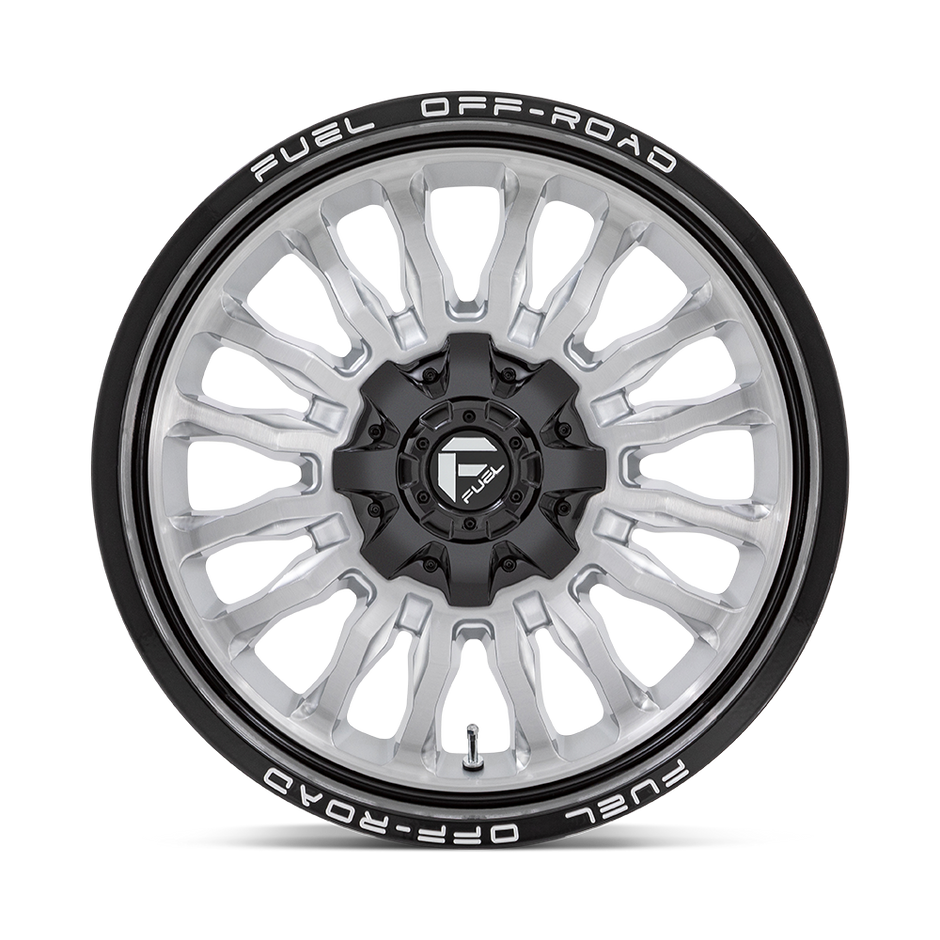 Fuel Wheels D798 ARC 20x10 Silver Brushed Face w/Black Lip -18mm ET 125.1mm CB 8x170