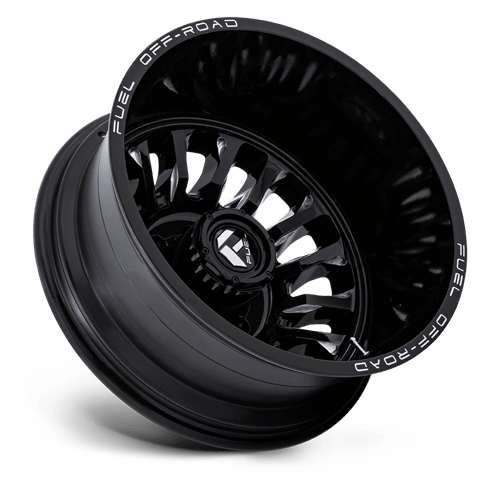 Fuel Wheels D868 ARC Dually-Rear Outer 20x8.25 Gloss Black Milled -201mm ET 125.1mm CB 8x170