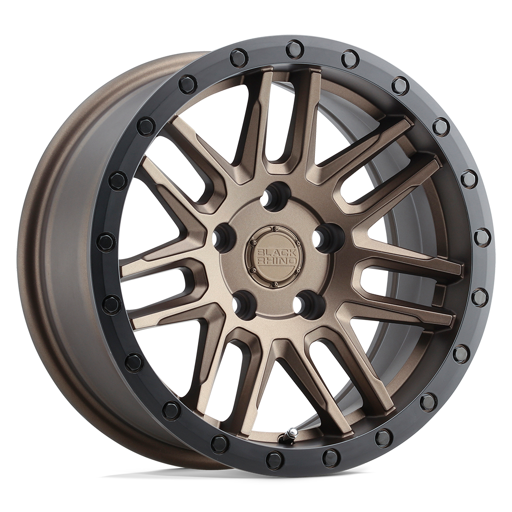 Black Rhino Hard Alloys Arches 17x8 Bronze w/Black Ring 30mm ET 76.1mm CB 5x108