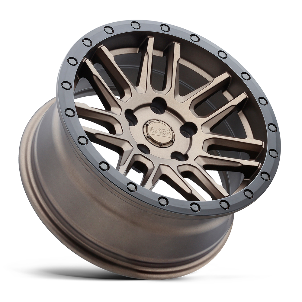 Black Rhino Hard Alloys Arches 17x8 Bronze w/Black Ring 30mm ET 76.1mm CB 5x108