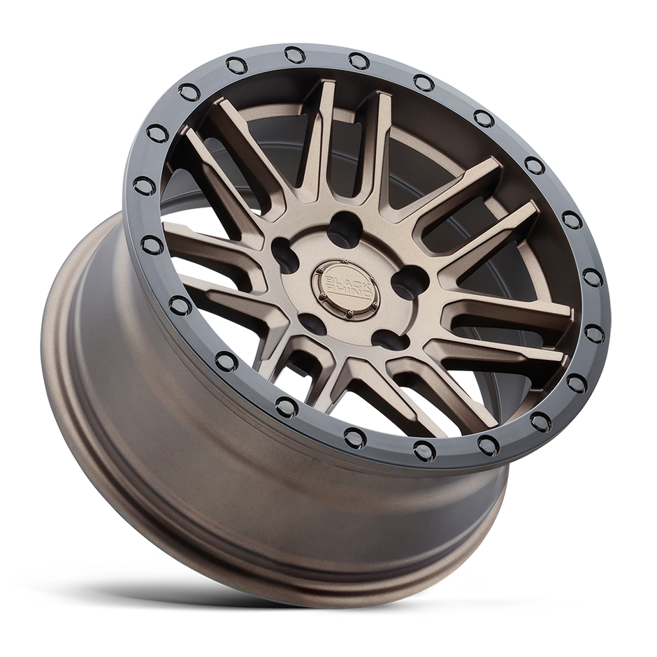 Black Rhino Hard Alloys Arches 17x8 Bronze w/Black Ring 30mm ET 76.1mm CB 5x108