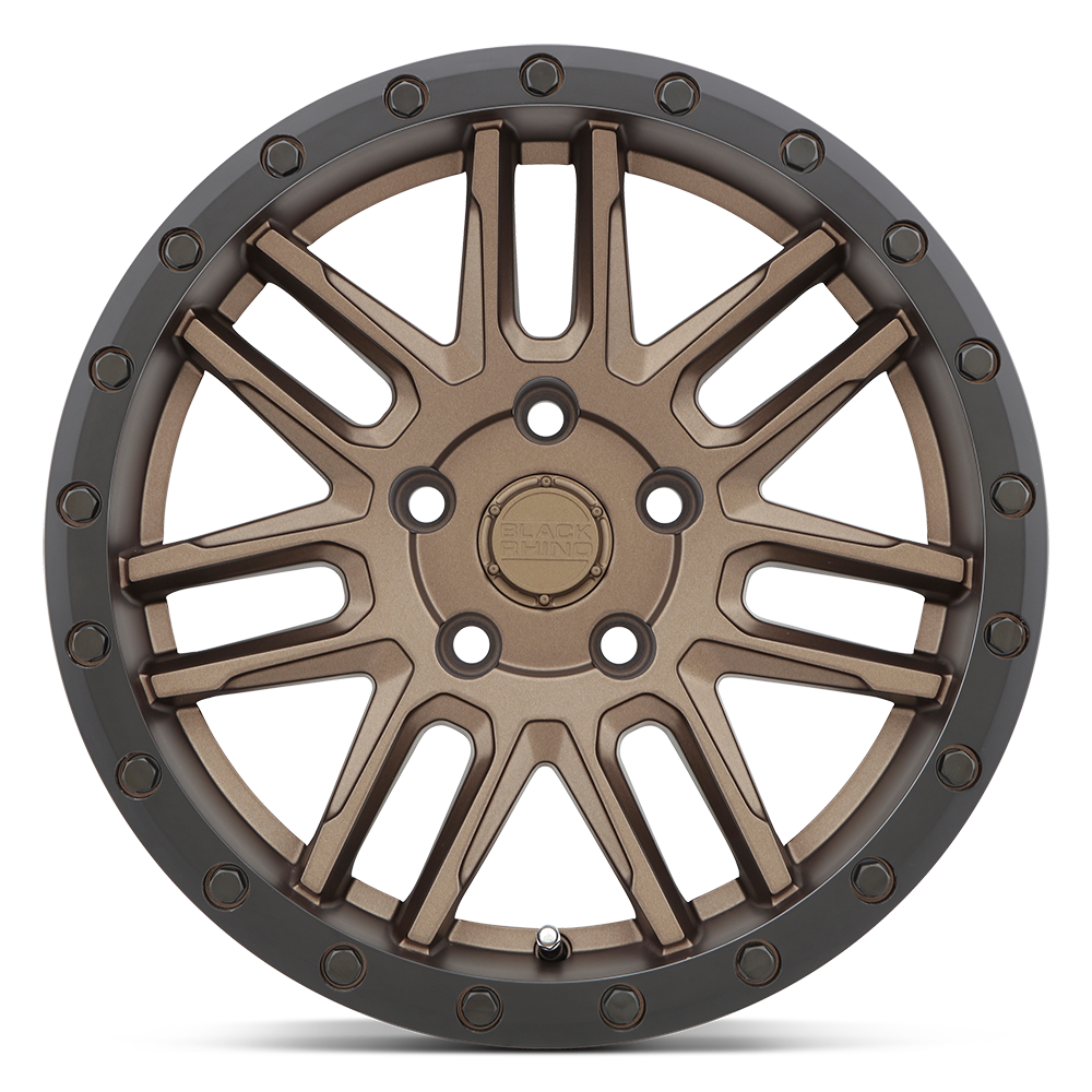 Black Rhino Hard Alloys Arches 17x8 Bronze w/Black Ring 30mm ET 76.1mm CB 5x108