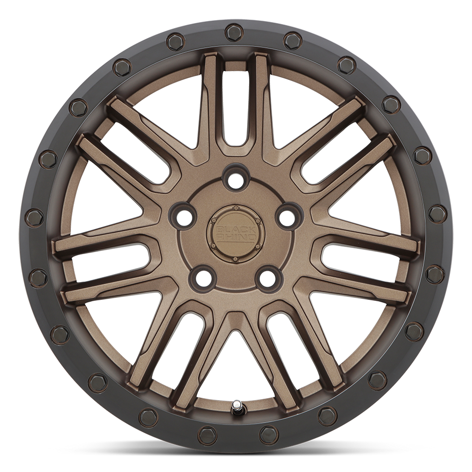 Black Rhino Hard Alloys Arches 17x8 Bronze w/Black Ring 30mm ET 76.1mm CB 5x108