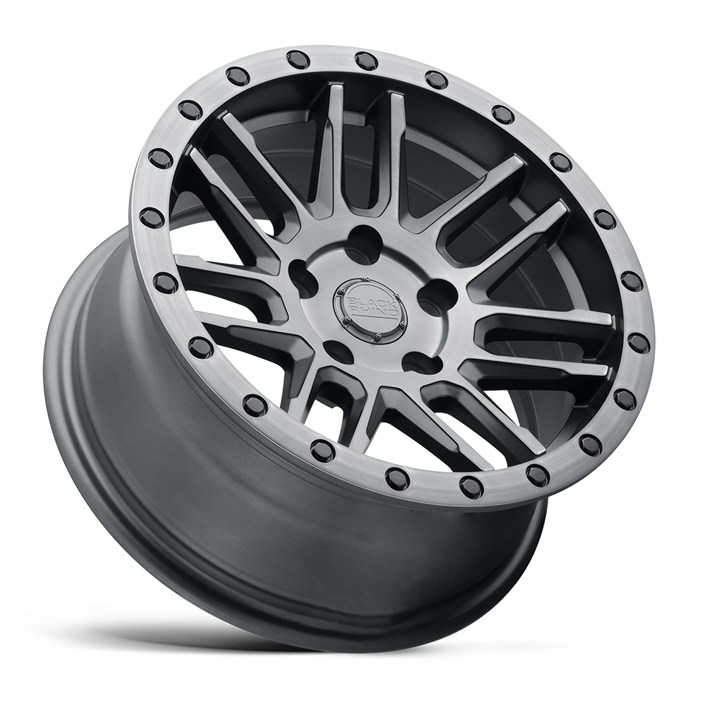 Black Rhino Hard Alloys Arches 20x9.5 Matte Brushed Gunmetal w/Black Bolts 0mm ET 84.1mm CB 5x130