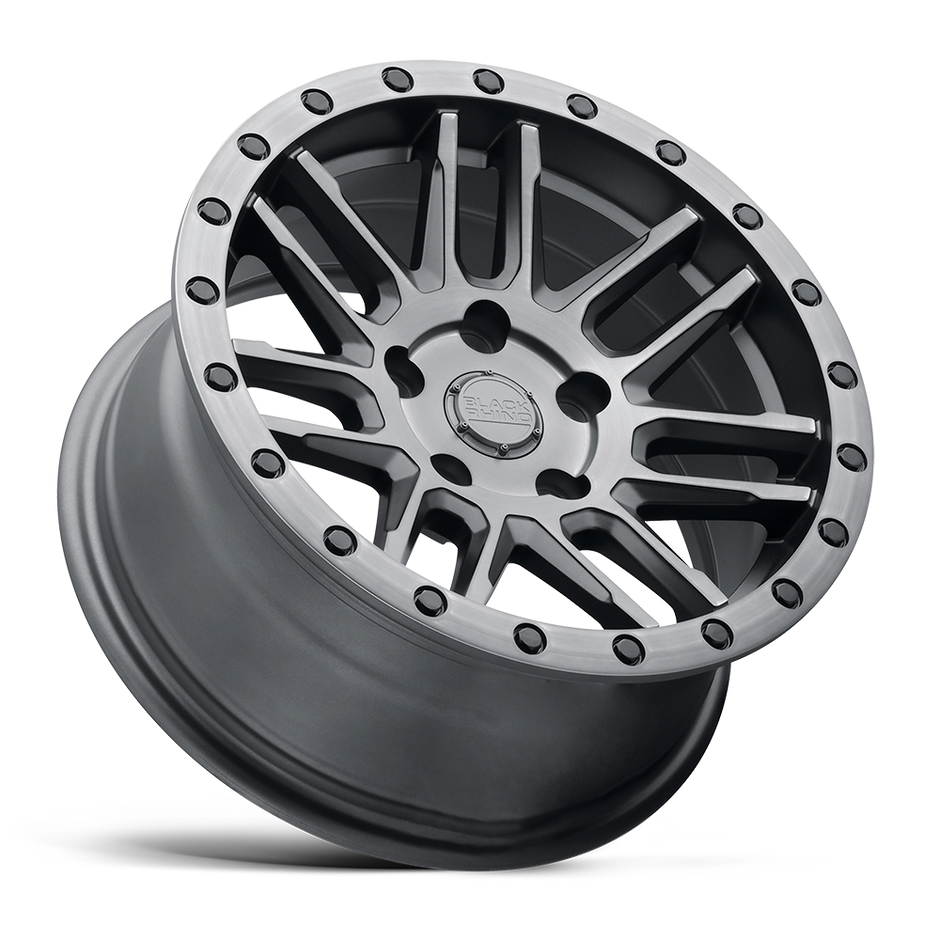 Black Rhino Hard Alloys Arches 20x9.5 Matte Brushed Gunmetal w/Black Bolts 0mm ET 84.1mm CB 5x130