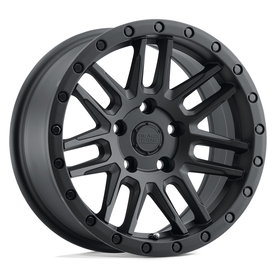 Black Rhino Hard Alloys Arches 17x8 Matte Black 30mm ET 76.1mm CB 5x108