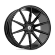 Black alloy wheel on a transparent background