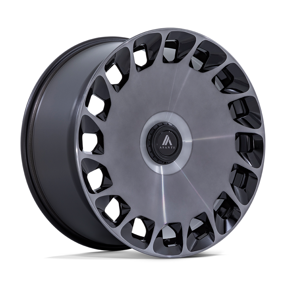Asanti Wheels AB045 Aristocrat 20x10.5 Gloss Black Machined Face w/DDT 18mm ET 72.56mm CB Custom BP
