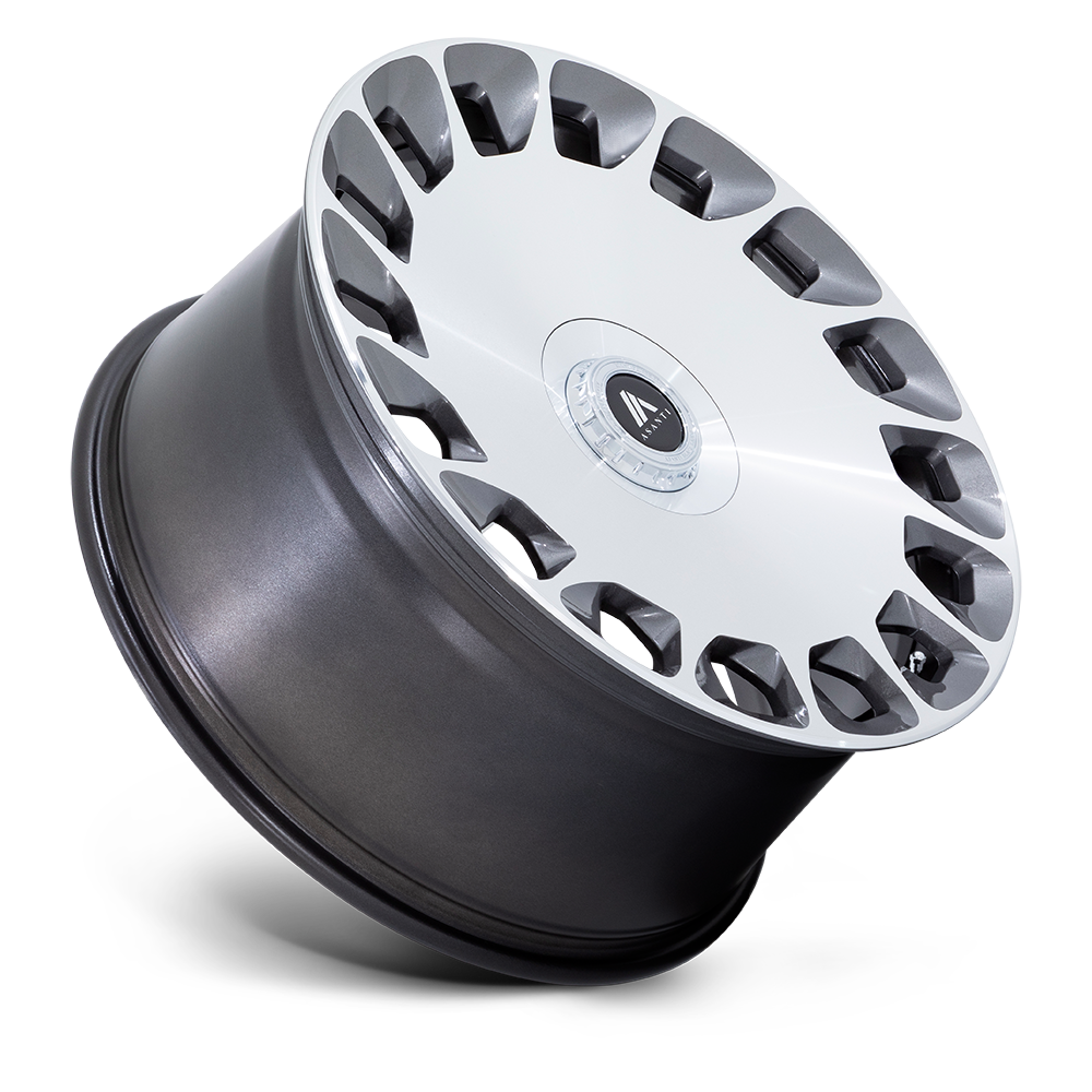 Asanti Wheels AB045 Aristocrat 20x10.5 Gloss Platinum w/Bright Machined Face 25mm ET 84.1mm CB 5x130