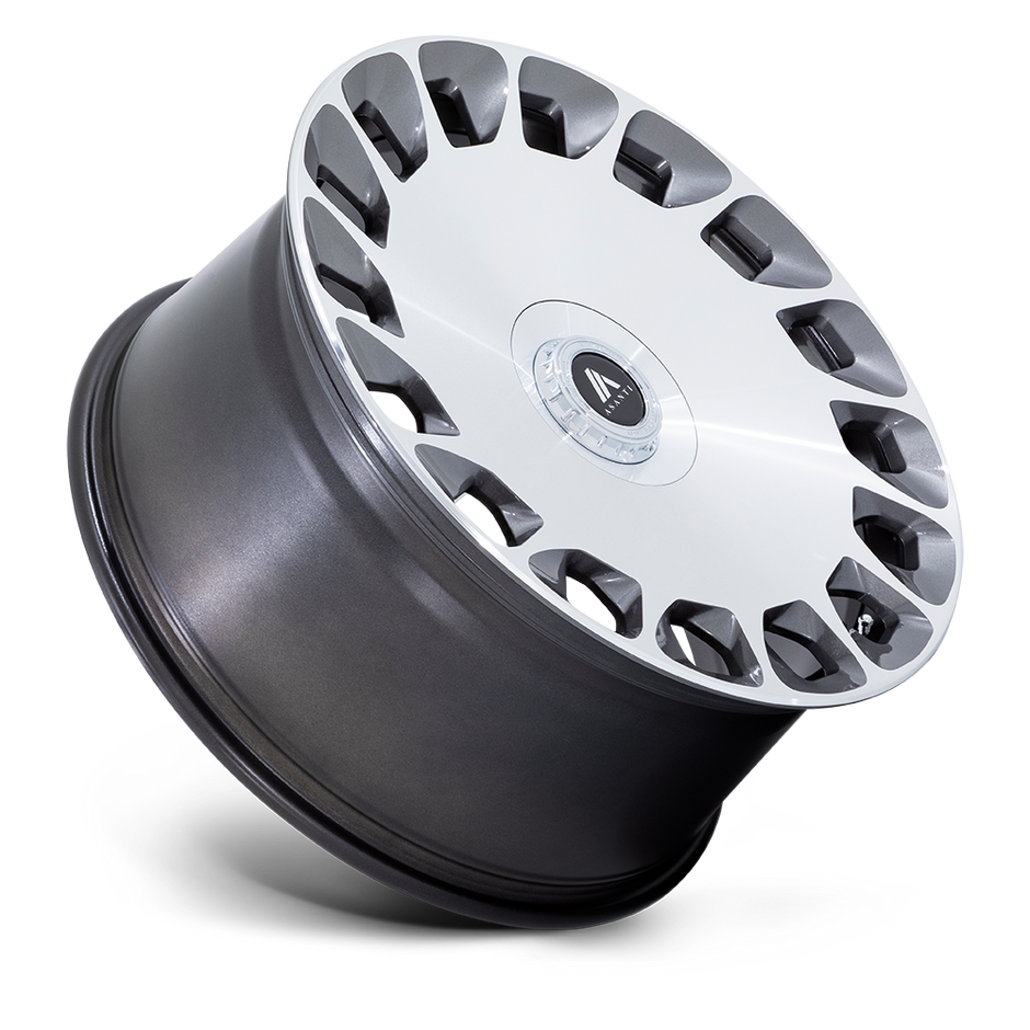Asanti Wheels AB045 Aristocrat 20x10.5 Gloss Platinum w/Bright Machined Face 25mm ET 84.1mm CB 5x130