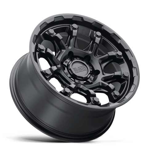 Black Rhino Hard Alloys Ark 20x9 Matte Black w/Gloss Black Bolts 12mm ET 110.1mm CB 5x150