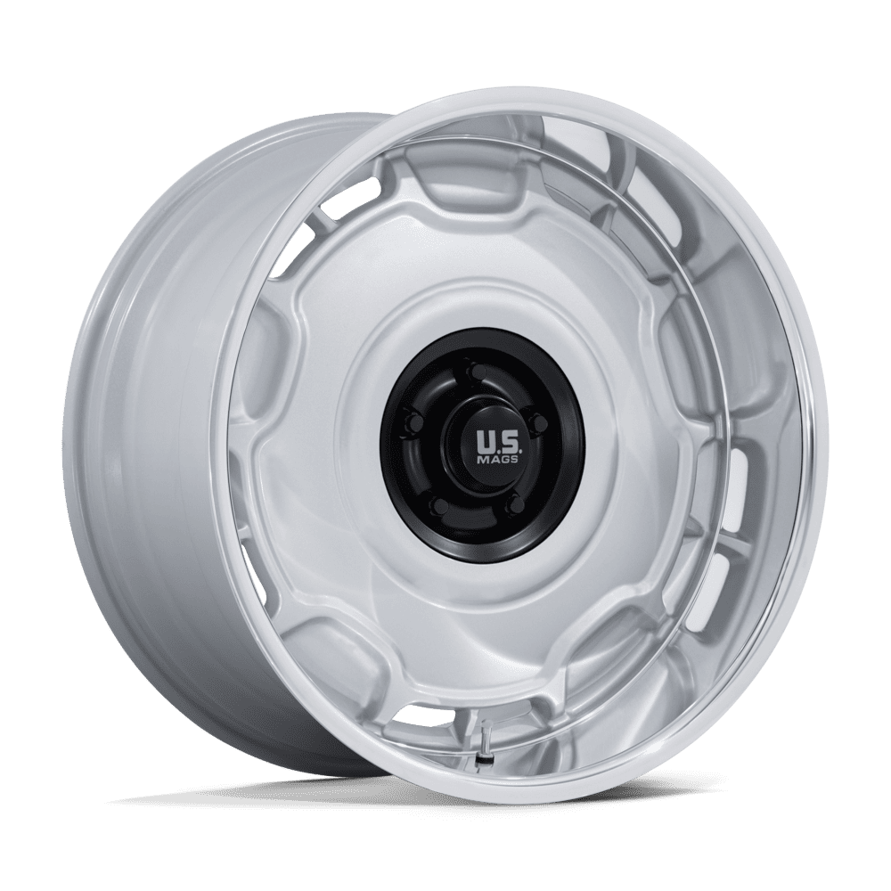 U.S. Mags UC146 Arlington 20x11 Silver w/Matte Black Center w/Diamond Cut Lip -6mm ET 78.1mm CB 5x127