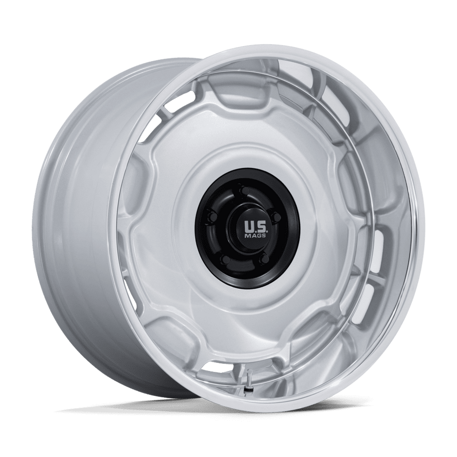 U.S. Mags UC146 Arlington 20x11 Silver w/Matte Black Center w/Diamond Cut Lip -6mm ET 78.1mm CB 5x127