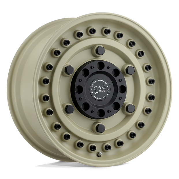 Black Rhino Hard Alloys Armory 17x8 Desert Sand 30mm ET 72.56mm CB Custom BP