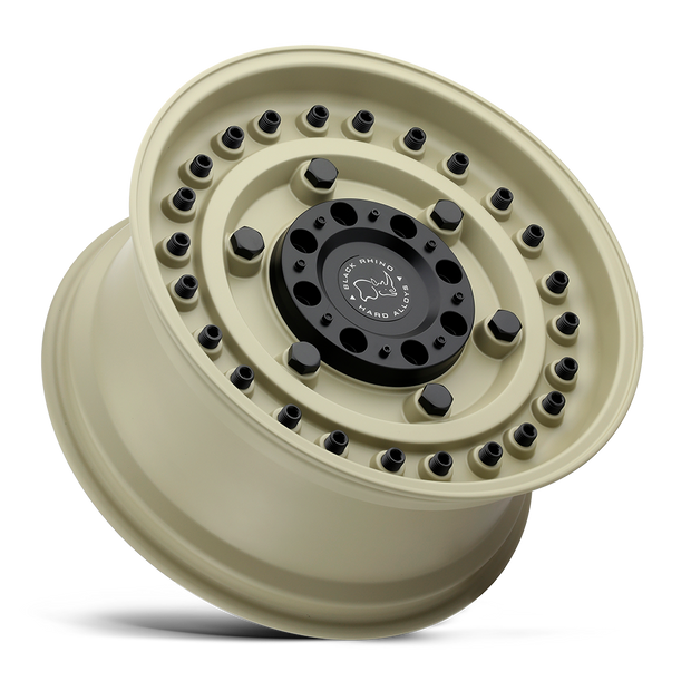 Black Rhino Hard Alloys Armory 17x8 Desert Sand 30mm ET 72.56mm CB Custom BP