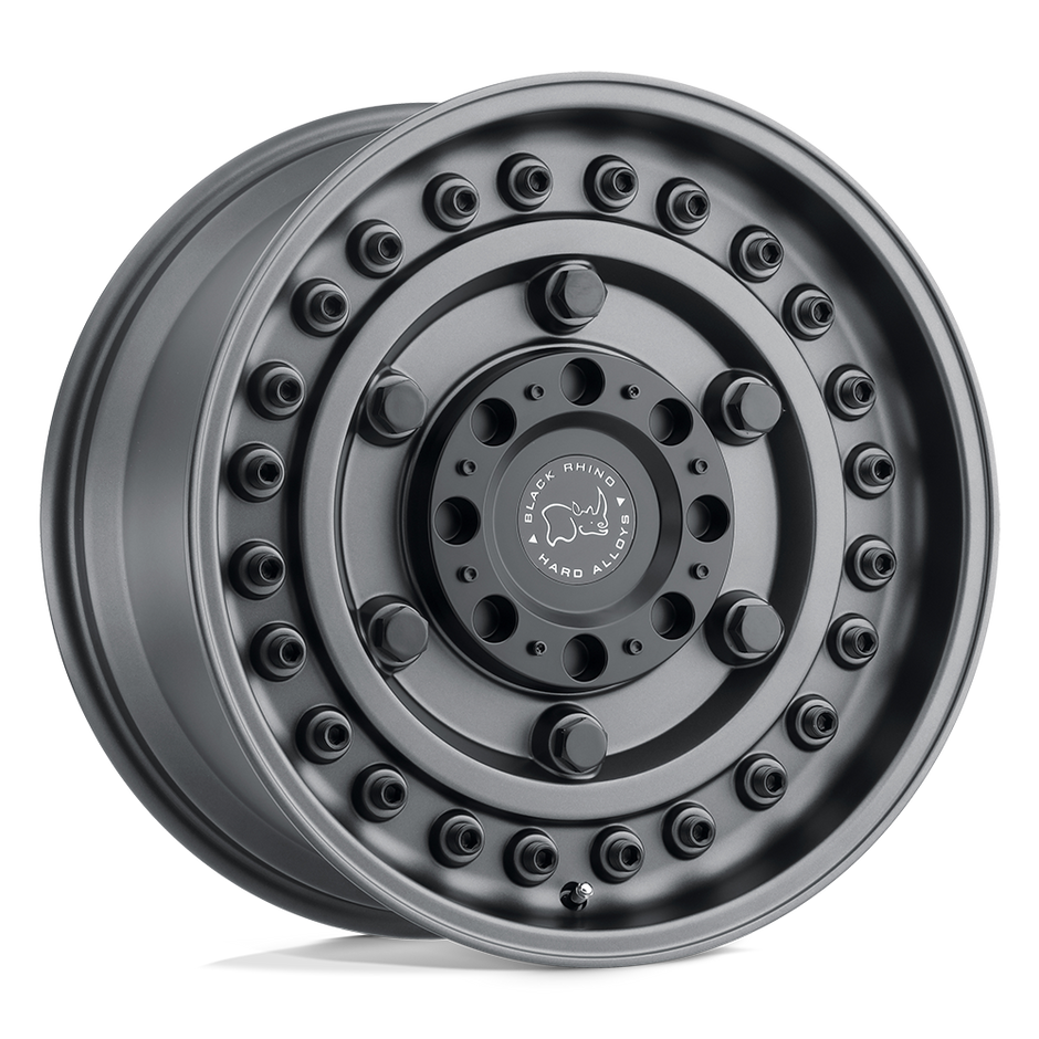Black Rhino Hard Alloys Armory 17x8 Gun Black 30mm ET 72.56mm CB Custom BP