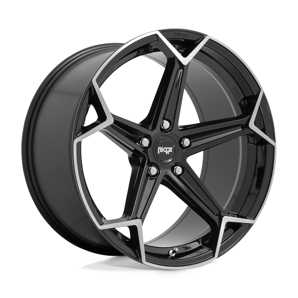Niche N259 Arrow 20x10.5 Gloss Black Brushed 35mm ET 72.56mm CB 5x120