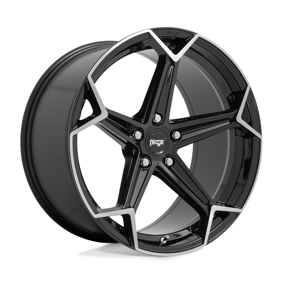Niche N259 Arrow 20x10.5 Gloss Black Brushed 35mm ET 72.56mm CB 5x120
