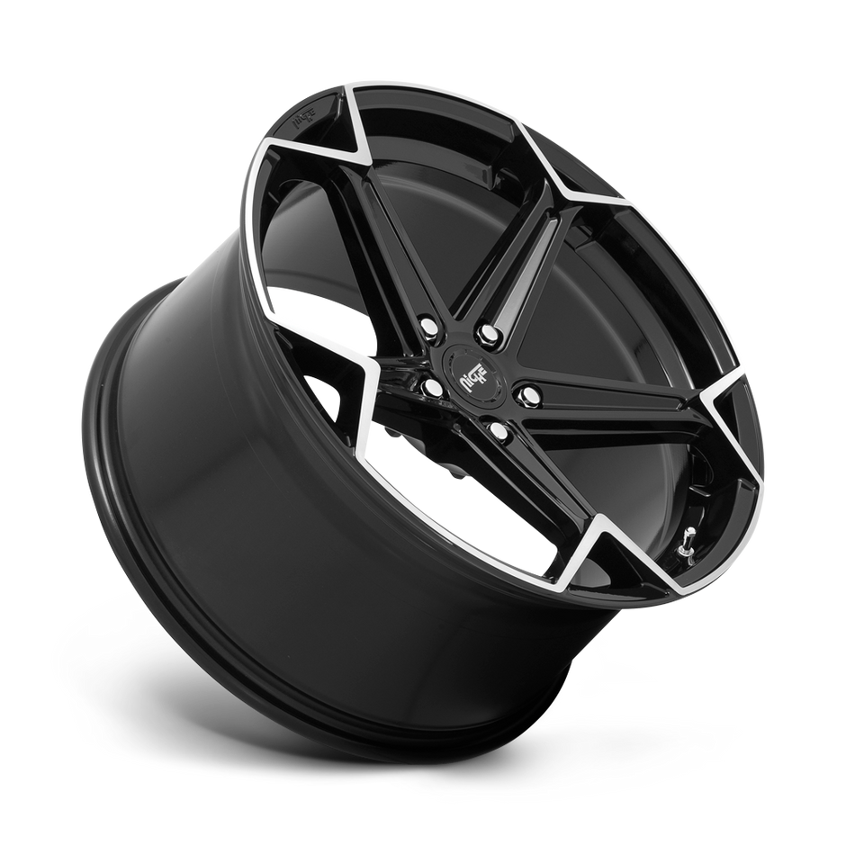 Niche N259 Arrow 20x10.5 Gloss Black Brushed 35mm ET 72.56mm CB 5x120