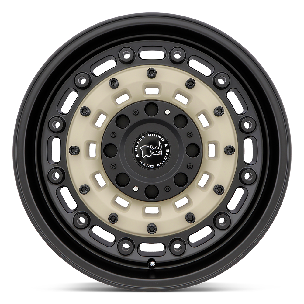 Black Rhino Hard Alloys Arsenal 17x8 Sand On Black 38mm ET 84.1mm CB 6x130