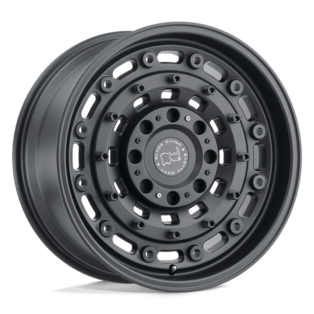 Black Rhino Hard Alloys Arsenal 17x8 Textured Matte Black 12mm ET 110.1mm CB 5x150