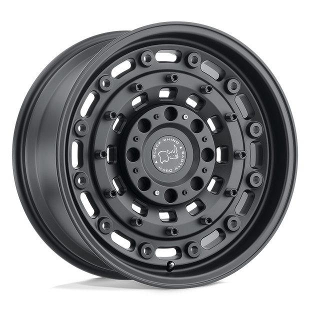 Black Rhino Hard Alloys Arsenal 17x8 Textured Matte Black 12mm ET 110.1mm CB 5x150