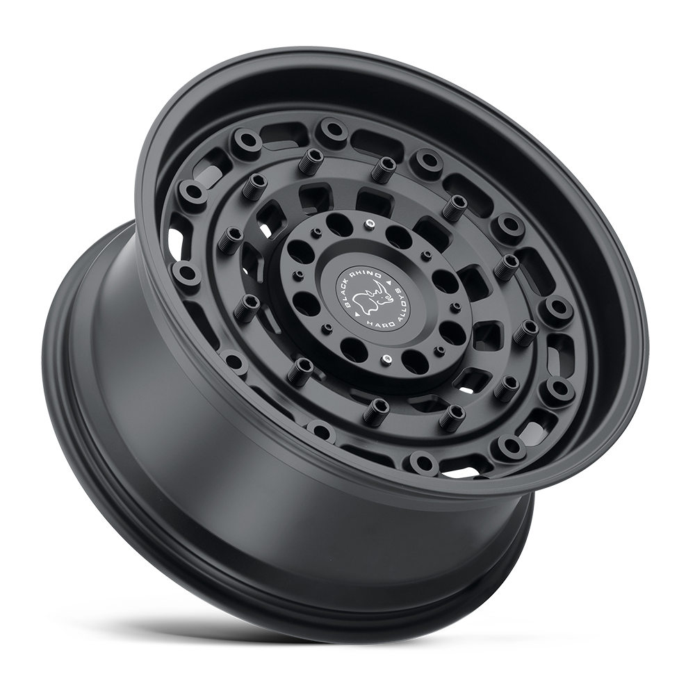 Black Rhino Hard Alloys Arsenal 17x8 Textured Matte Black 12mm ET 110.1mm CB 5x150