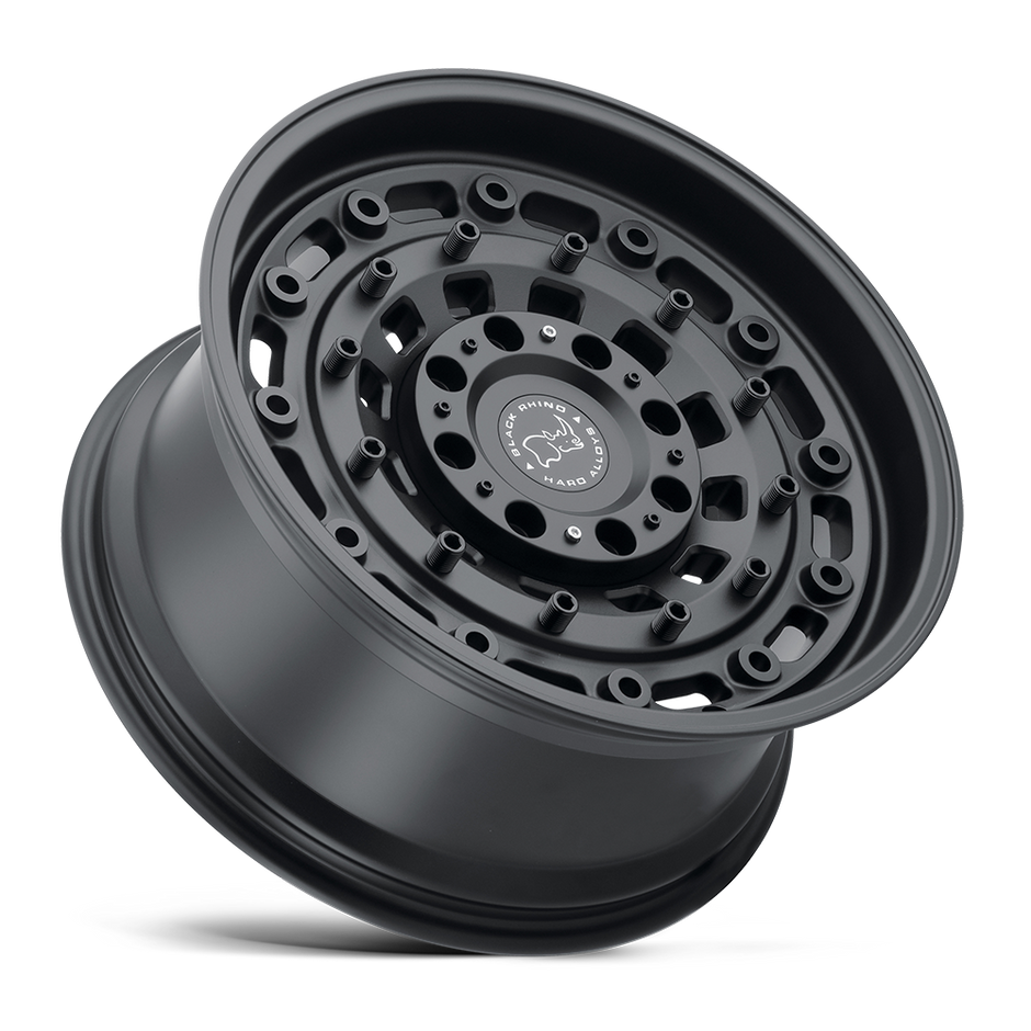 Black Rhino Hard Alloys Arsenal 17x8 Textured Matte Black 12mm ET 110.1mm CB 5x150