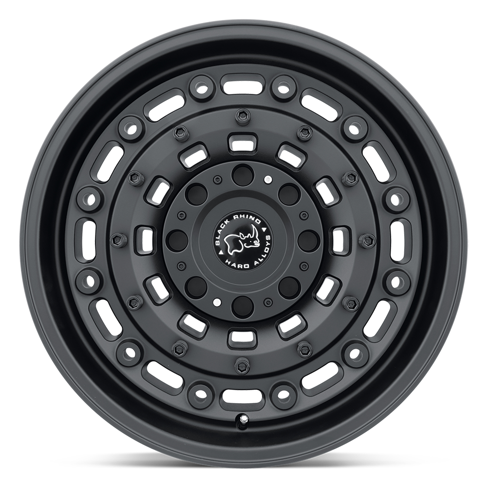 Black Rhino Hard Alloys Arsenal 17x8 Textured Matte Black 12mm ET 110.1mm CB 5x150