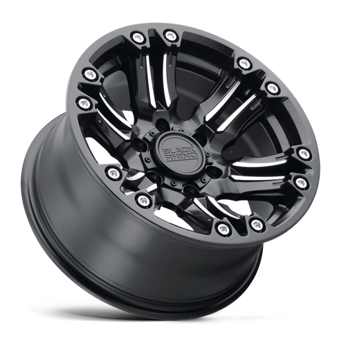 Black Rhino Hard Alloys Asagai 20x9.5 Matte Black & Machined 12mm ET 87.1mm CB 6x135