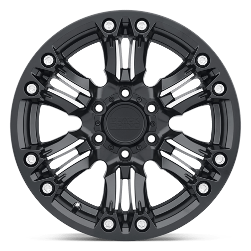 Black Rhino Hard Alloys Asagai 20x9.5 Matte Black & Machined 12mm ET 87.1mm CB 6x135