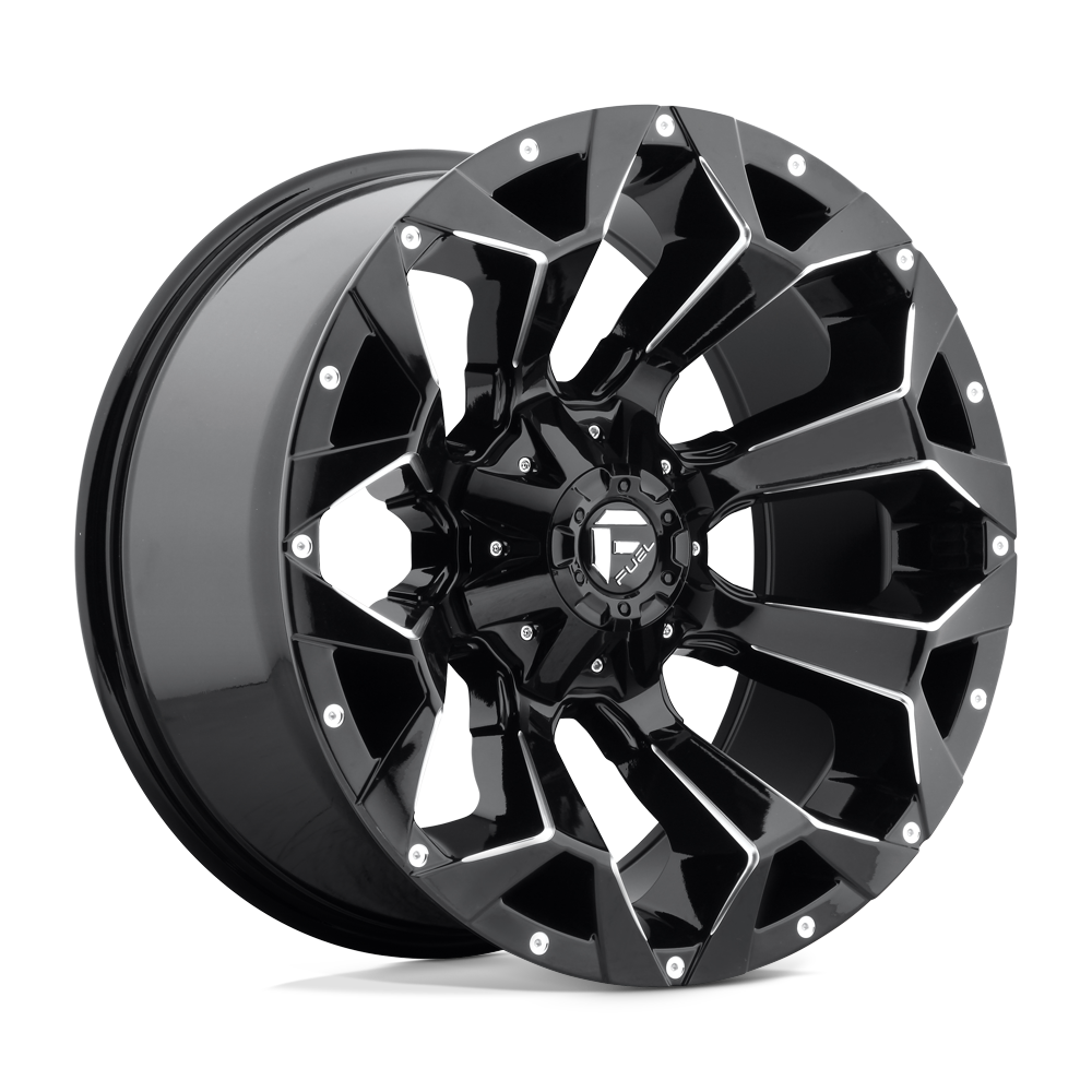 Fuel Wheels D576 Assault 17x9 Gloss Black Milled -12mm ET 78.1mm CB 5x114.3/5x127