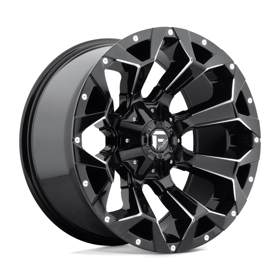Fuel Wheels D576 Assault 17x9 Gloss Black Milled -12mm ET 78.1mm CB 5x114.3/5x127