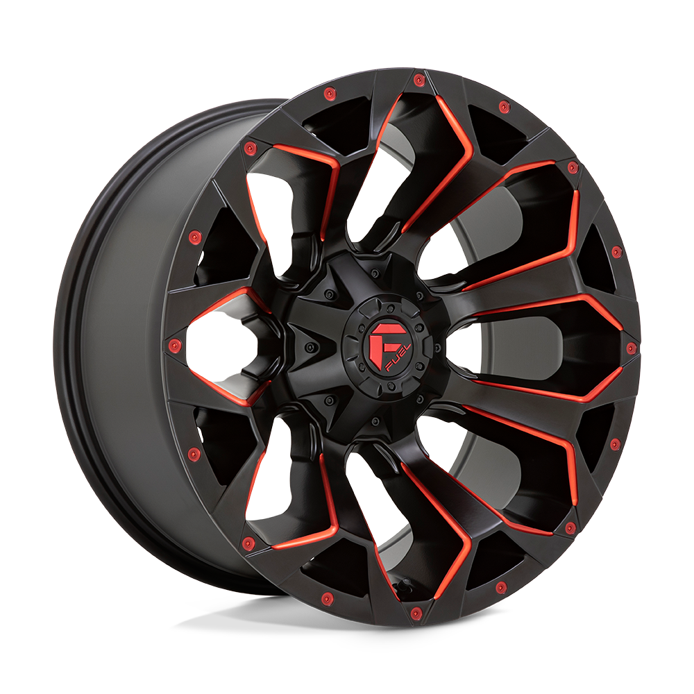 Fuel Wheels D787 Assault 17x8.5 Matte Black w/Red Milled 14mm ET 78.1mm CB 5x114.3/5x127