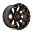 Fuel Wheels D787 Assault 17x8.5 Matte Black w/Red Milled 14mm ET 78.1mm CB 5x114.3/5x127