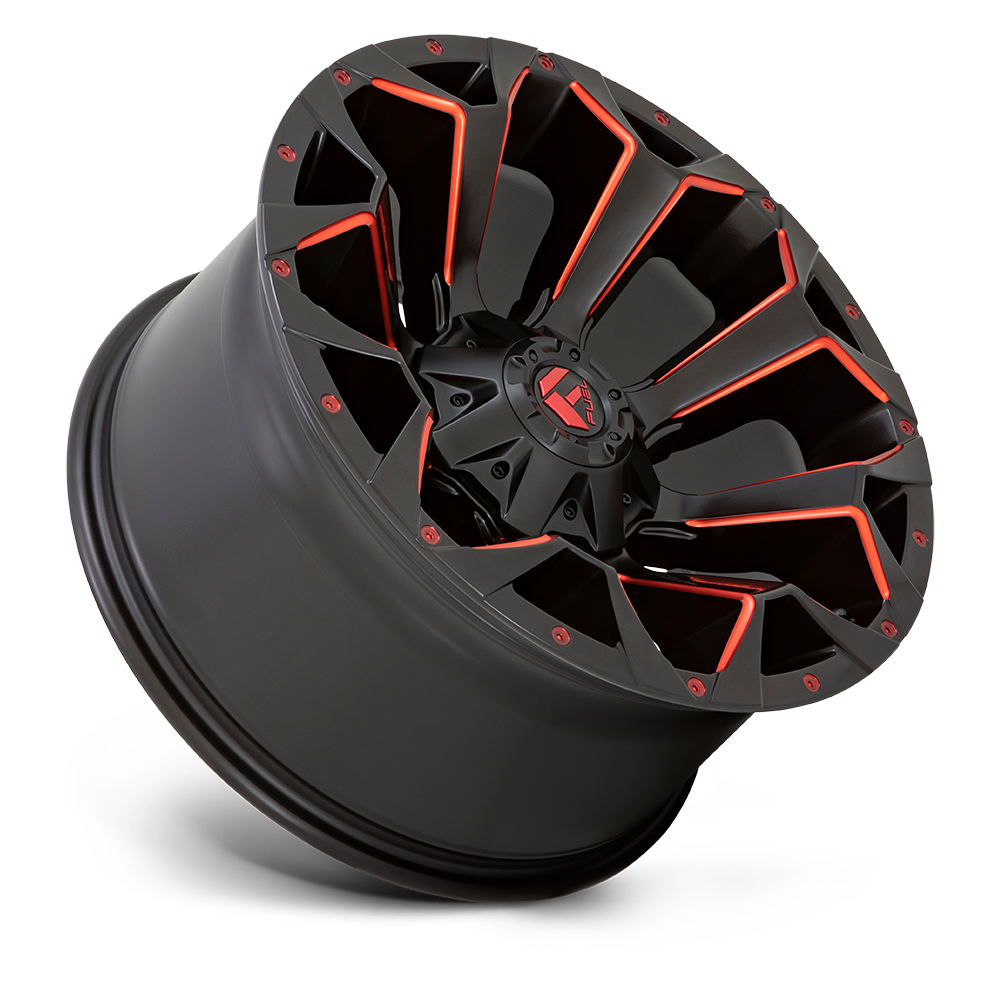 Fuel Wheels D787 Assault 17x8.5 Matte Black w/Red Milled 14mm ET 78.1mm CB 5x114.3/5x127