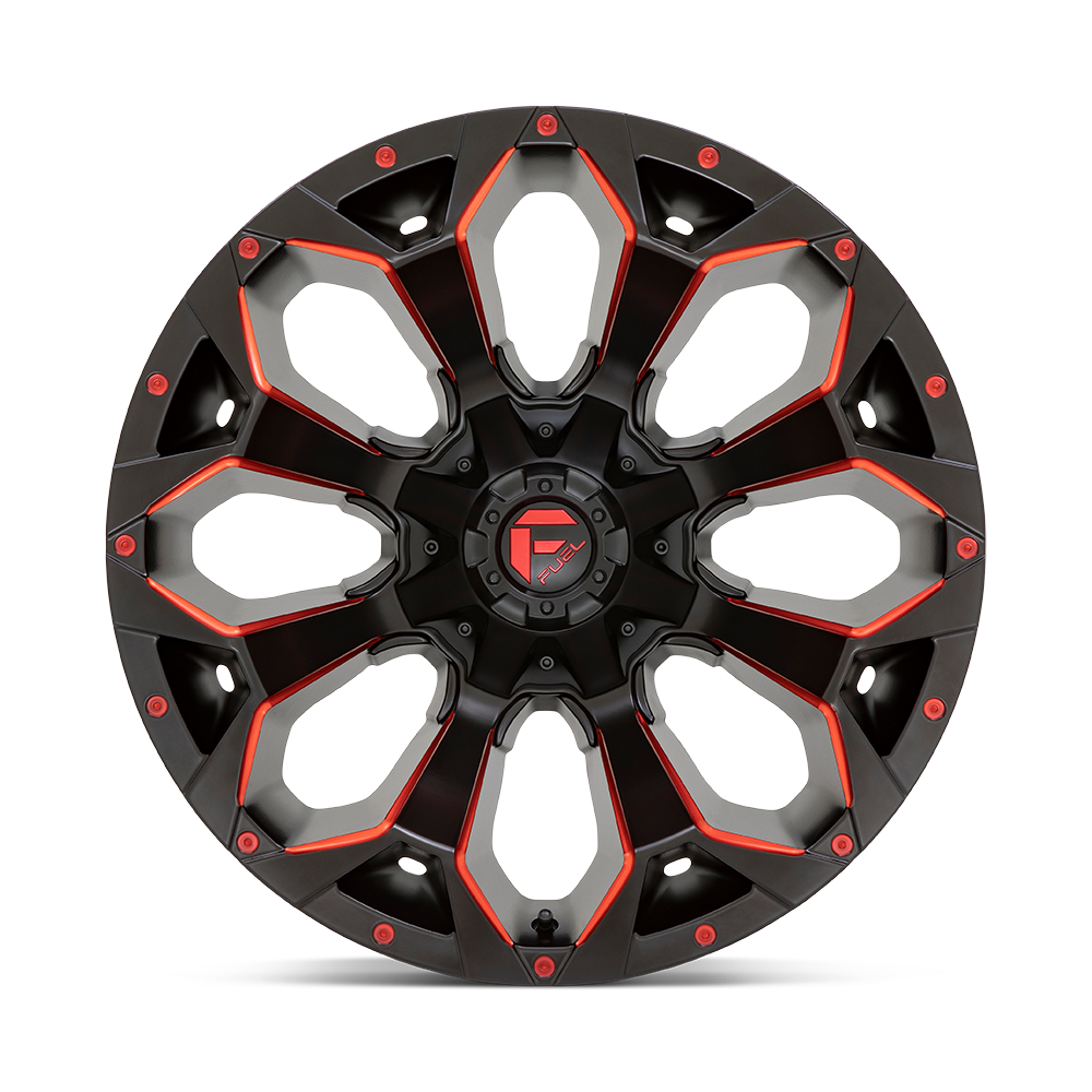 Fuel Wheels D787 Assault 17x8.5 Matte Black w/Red Milled 14mm ET 78.1mm CB 5x114.3/5x127