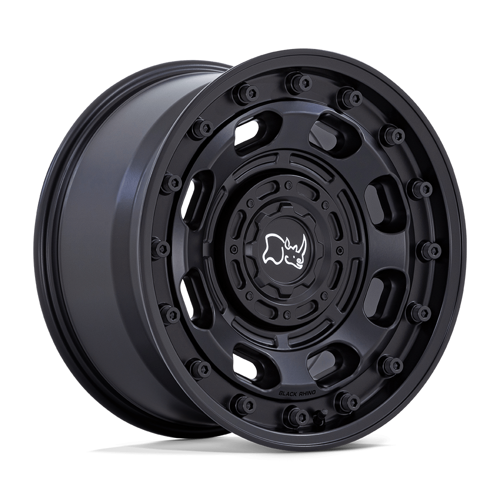 Black Rhino Hard Alloys Atlas 17x8 Matte Black 38mm ET 84.1mm CB 6x130