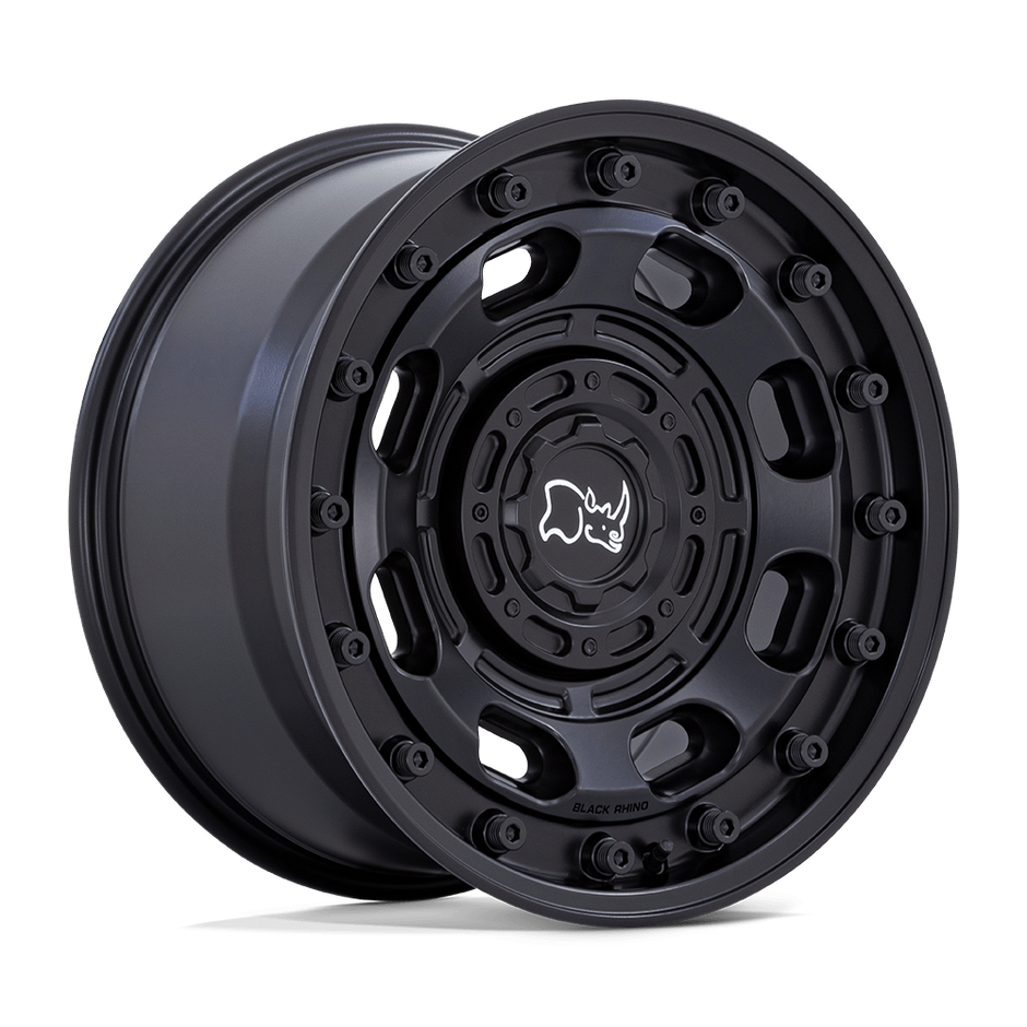Black Rhino Hard Alloys Atlas 17x8 Matte Black 38mm ET 84.1mm CB 6x130